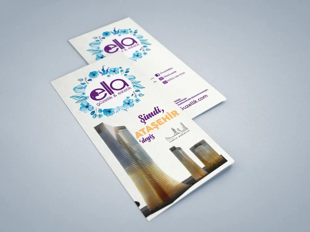 Ella Guzellik- Fold Brochure Design görsel 3