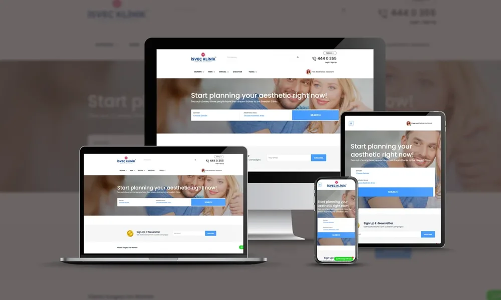 İsveç Klinik - Clinic Website Design görsel 1
